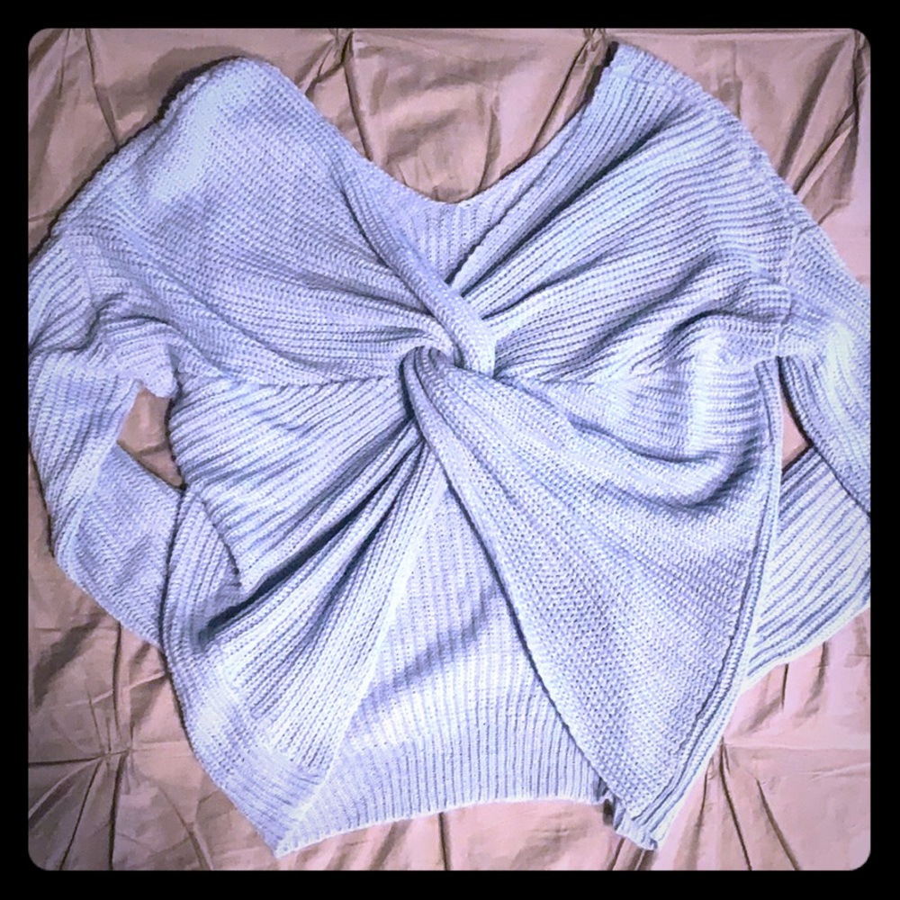 Twist Back Sweater